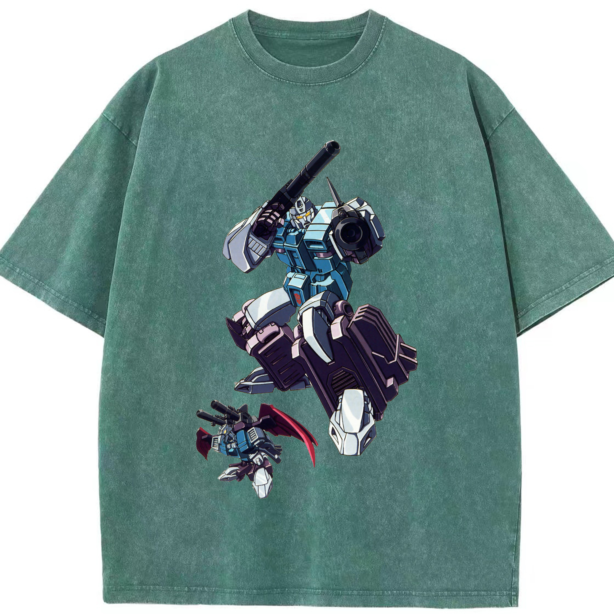 （画像用）  綿100% ヴィンテージ風 半袖Tシャツ（フロントプリント）